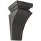 Ekena Millwork 6"W x 6 3/4"D x 12"H Large Nevio Wood Vintage Decor Corbel, Black CORWD06X06X12NEBL - alternate 1